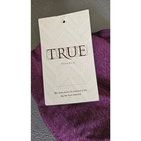 True & Co Bra Alice + Easy Fit Pullover Merlot Bra, Item 80140, Sz Small - Picture 4 of 5